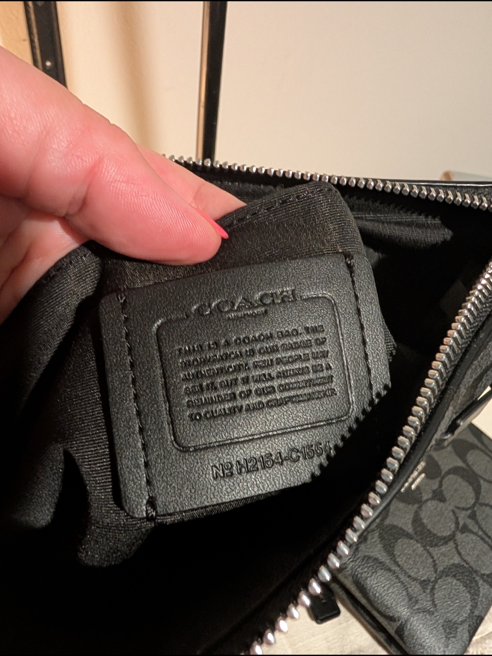 Coach Rowan Black Crossbody File Bag With Matching Wallet NWOT - Picture 6 of 11